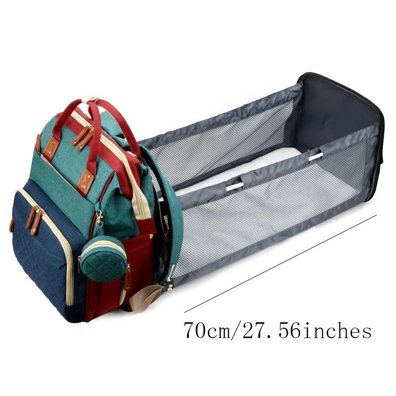 2-in-1 Baby Rugzak met Geïntegreerd Verschoonbed