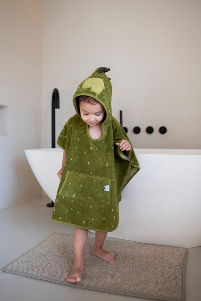 Badponcho met capuchon voor kinderen- MR Dino
