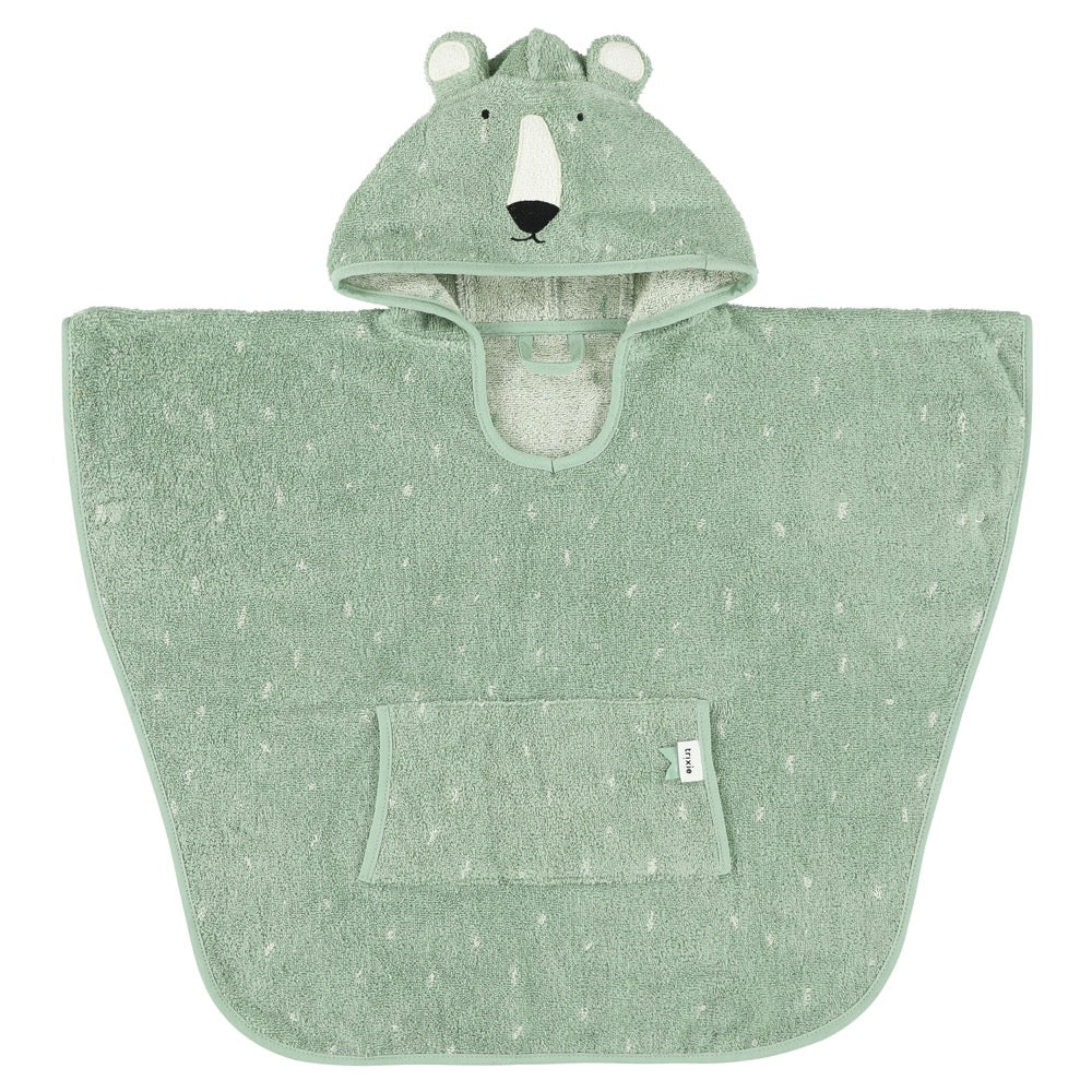 Badponcho met capuchon voor kinderen- MR Poolbeer