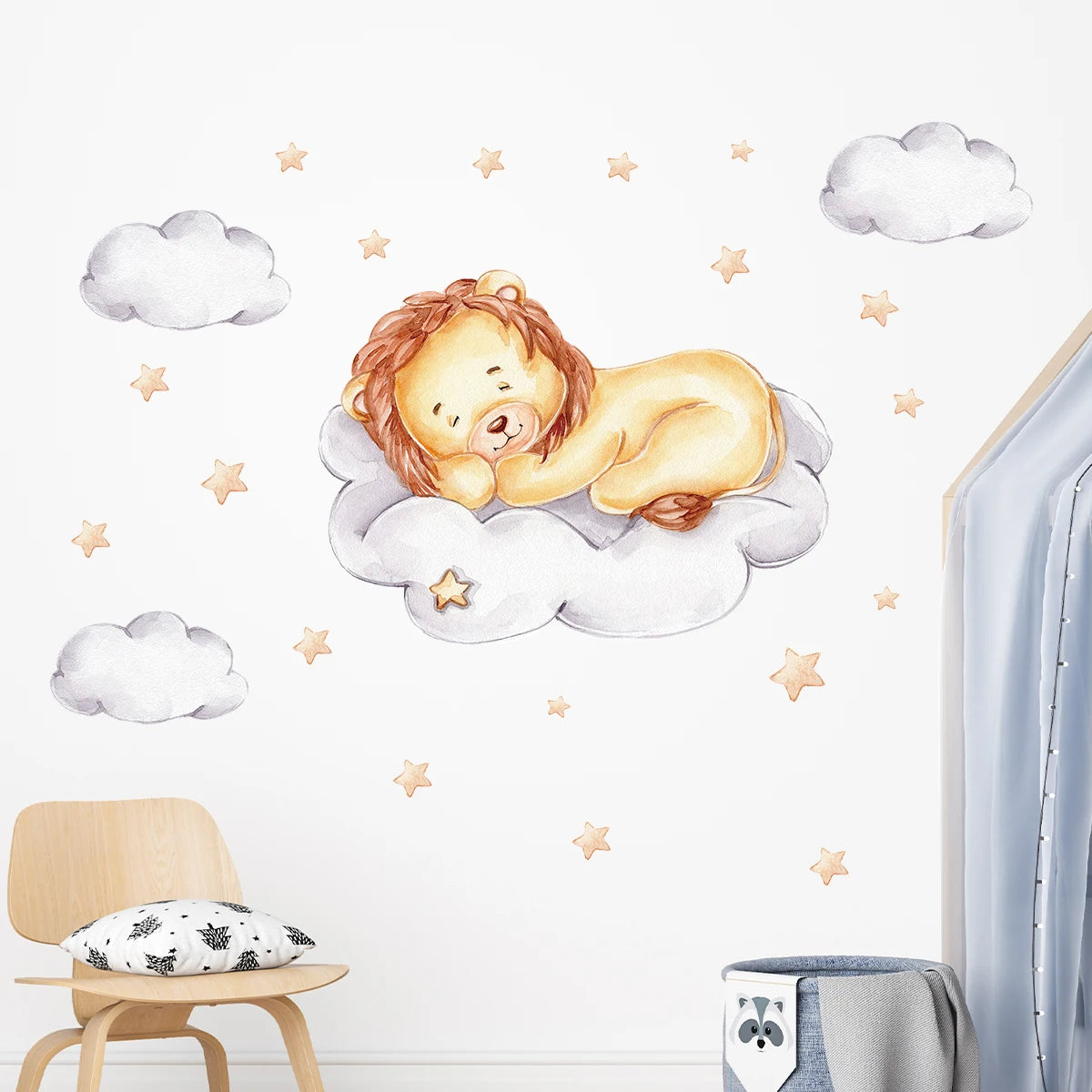 Roze Olifant Muursticker - Cartoon Design voor Baby- en Kinderkamer - Slaapkamer & Woonkamer Decoratie
