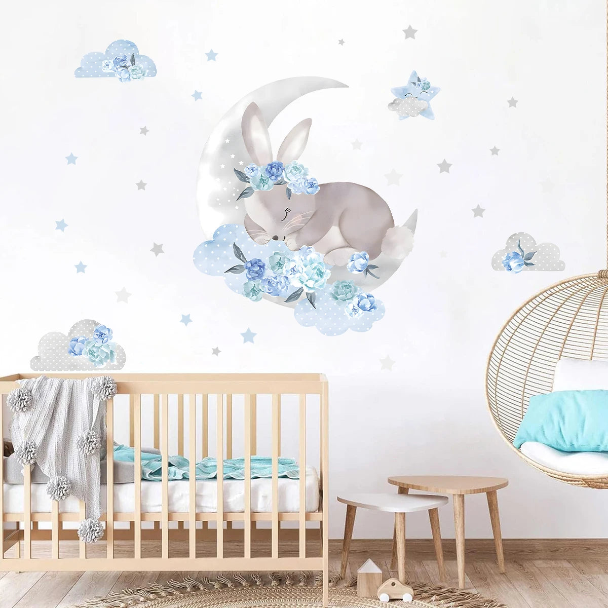 Roze Olifant Muursticker - Cartoon Design voor Baby- en Kinderkamer - Slaapkamer & Woonkamer Decoratie