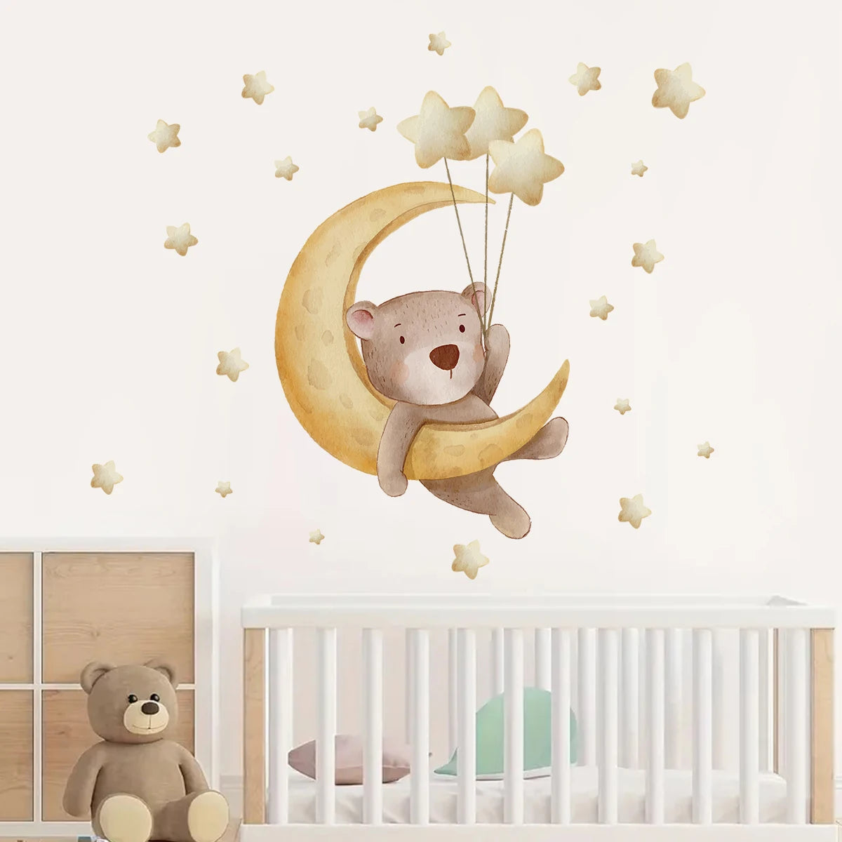 Roze Olifant Muursticker - Cartoon Design voor Baby- en Kinderkamer - Slaapkamer & Woonkamer Decoratie