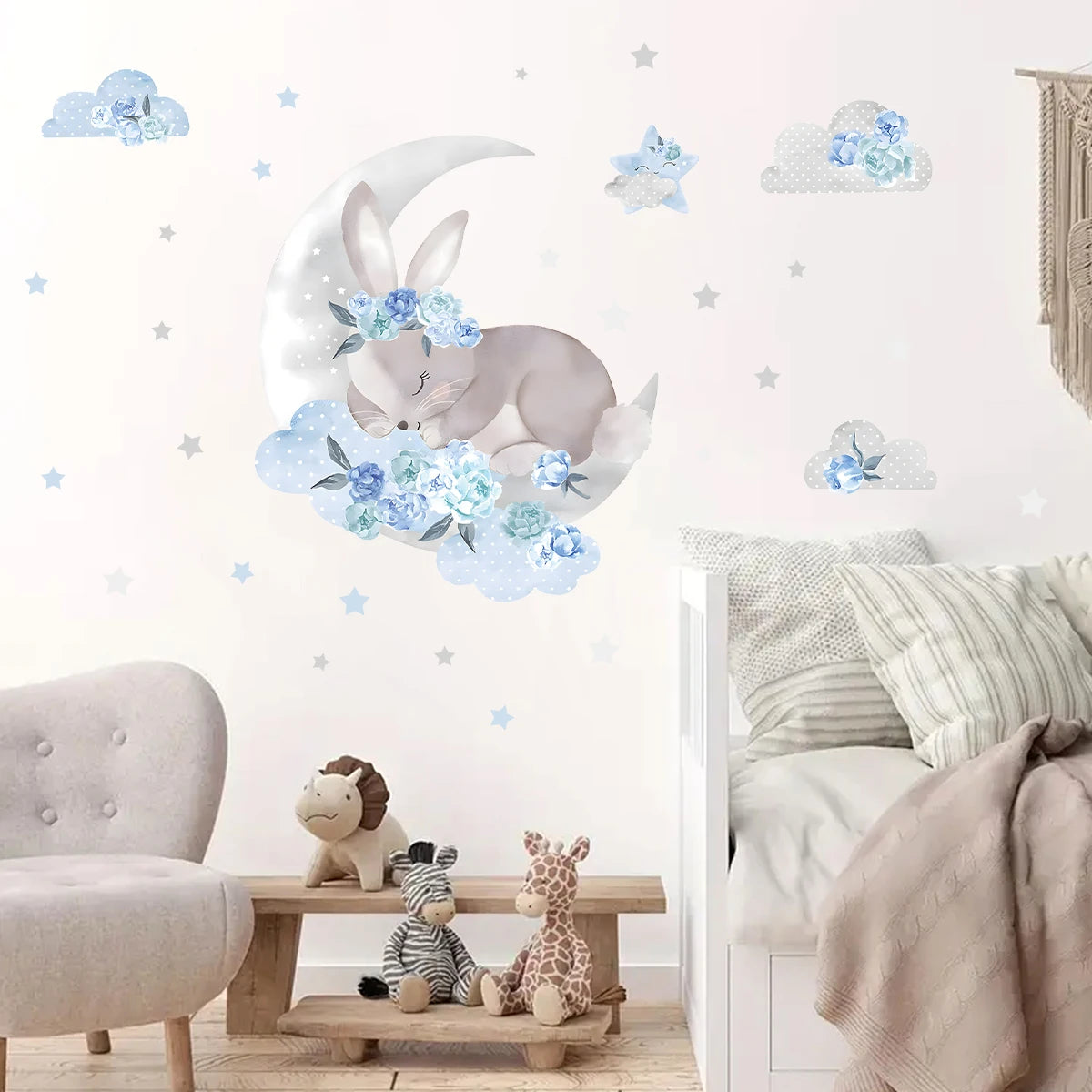 Roze Olifant Muursticker - Cartoon Design voor Baby- en Kinderkamer - Slaapkamer & Woonkamer Decoratie