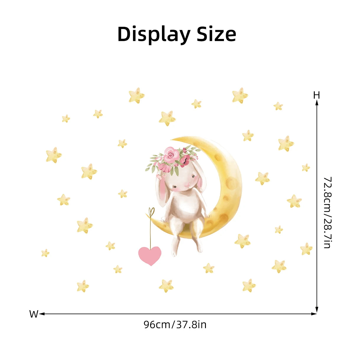 Roze Olifant Muursticker - Cartoon Design voor Baby- en Kinderkamer - Slaapkamer & Woonkamer Decoratie