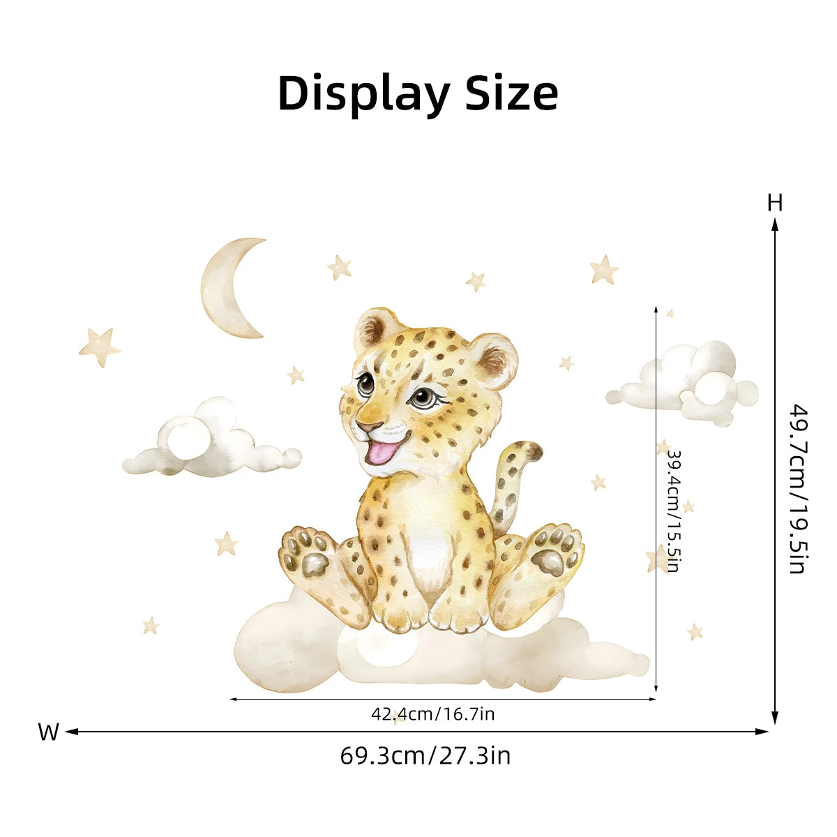 Roze Olifant Muursticker - Cartoon Design voor Baby- en Kinderkamer - Slaapkamer & Woonkamer Decoratie