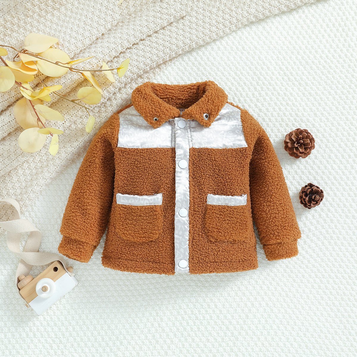 Kids Teddy Fleece Jas
