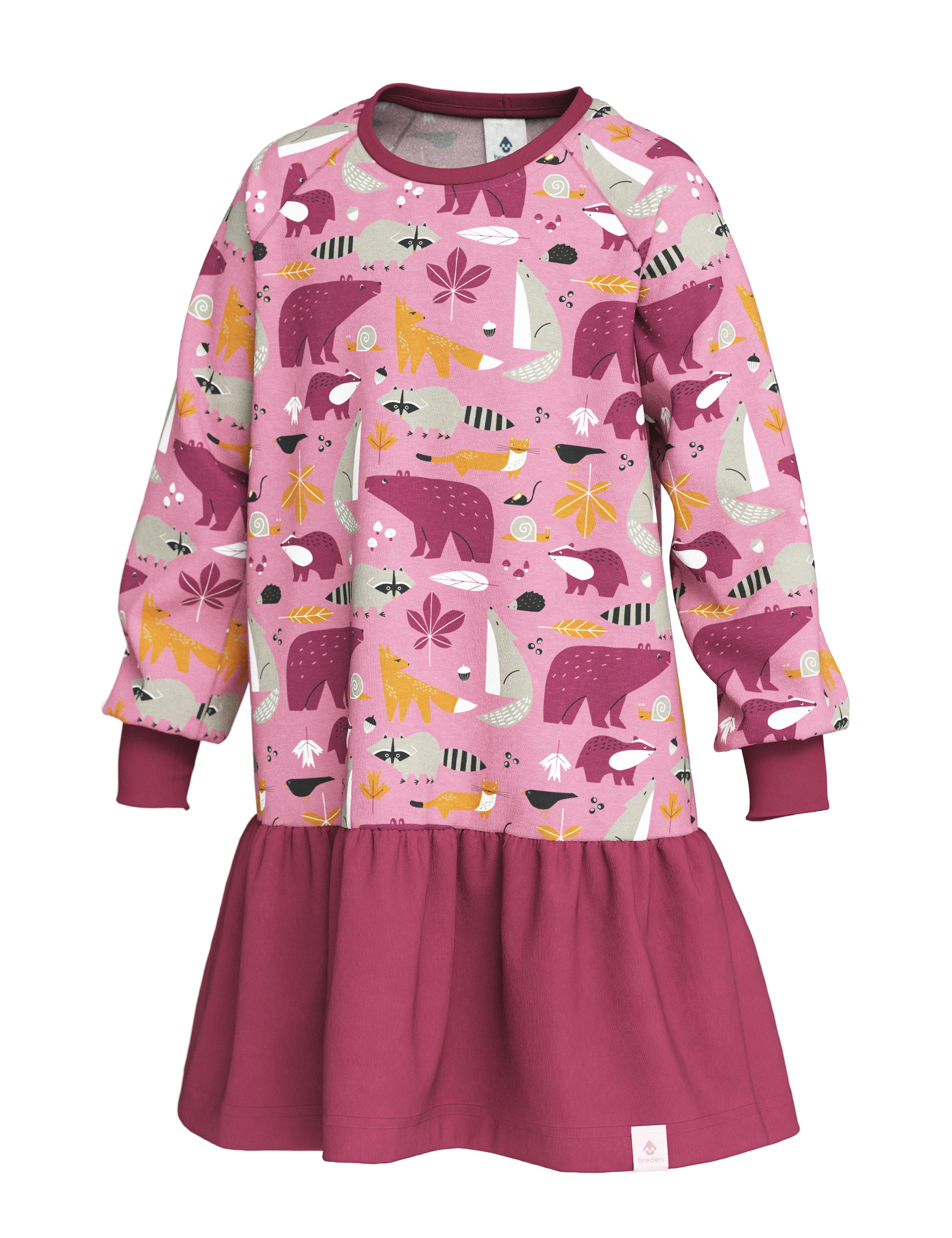 Girls Dress ELORA - Autumn Forest