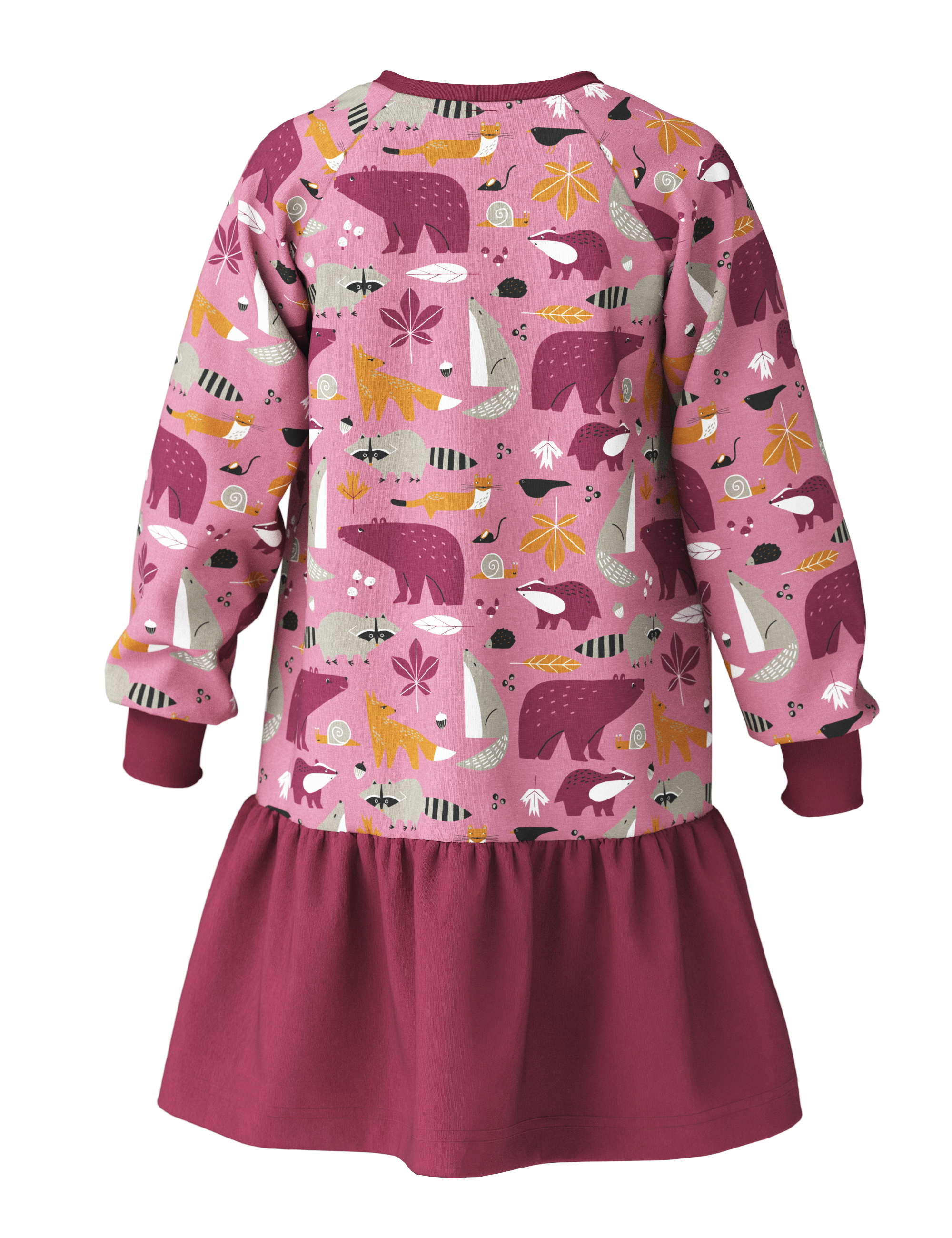 Girls Dress ELORA - Autumn Forest