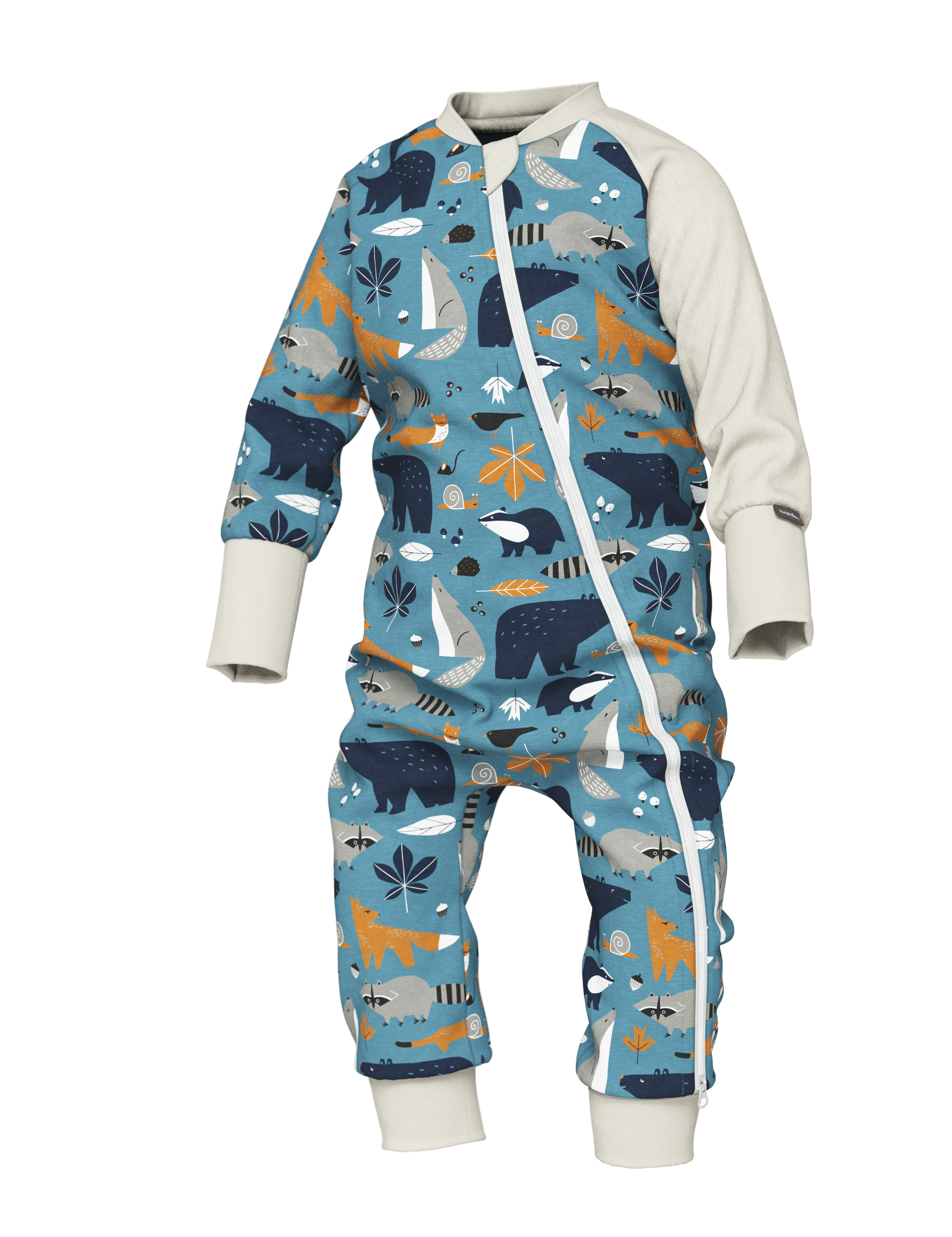 Baby Sleepsuit FREDA - Autumn Forest Animals