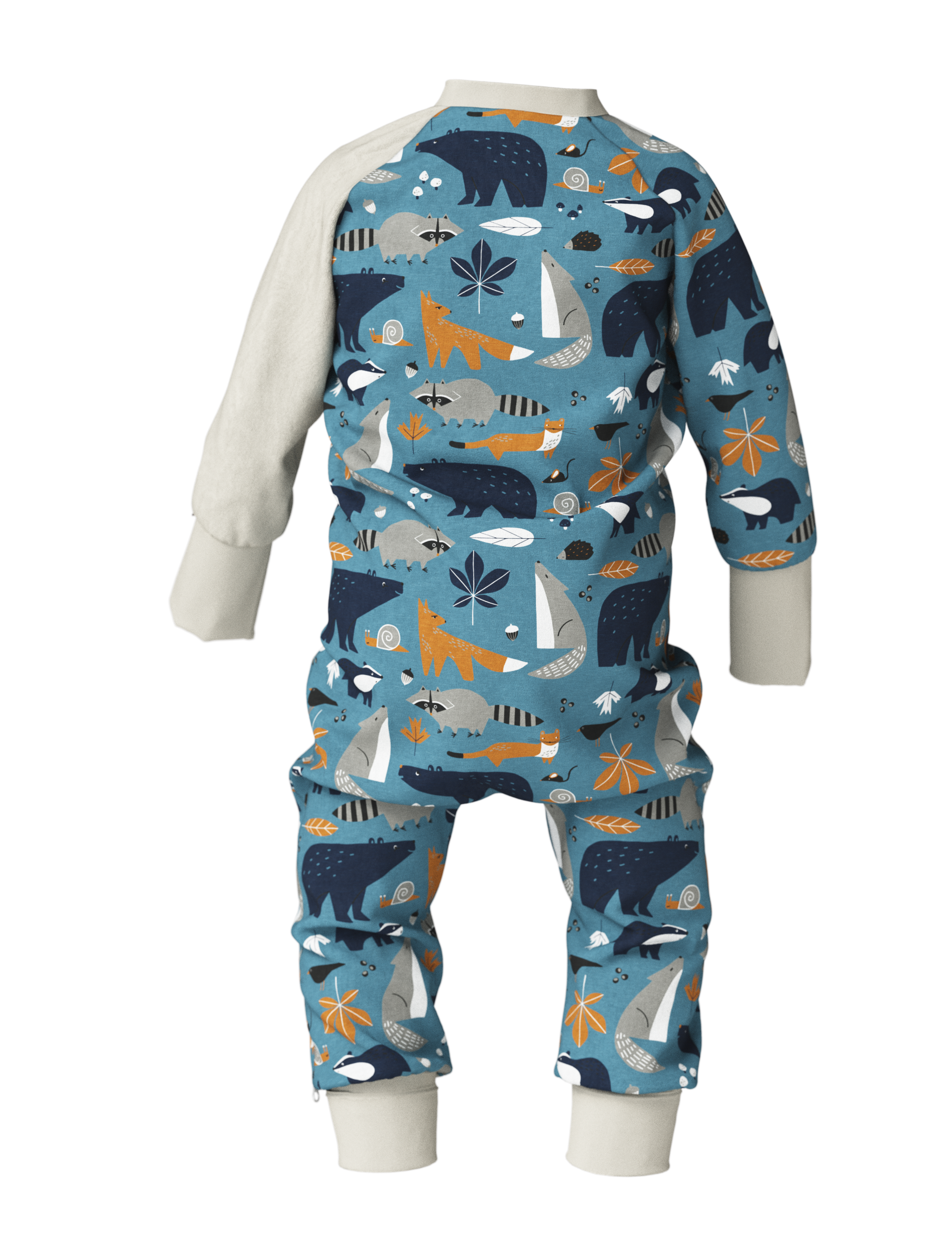 Baby Sleepsuit FREDA - Autumn Forest Animals