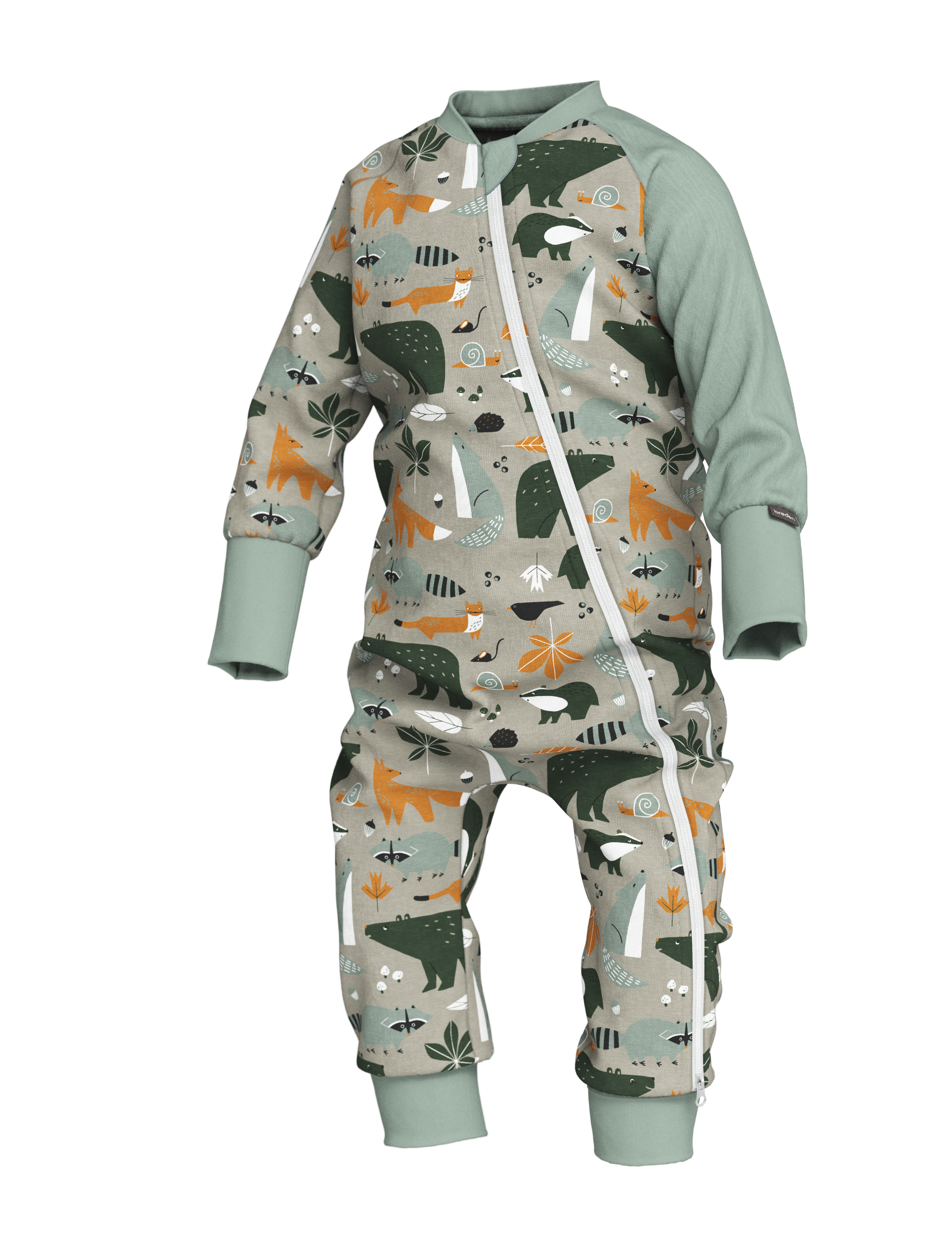 Baby Sleepsuit FREDA - Autumn Forest Animals