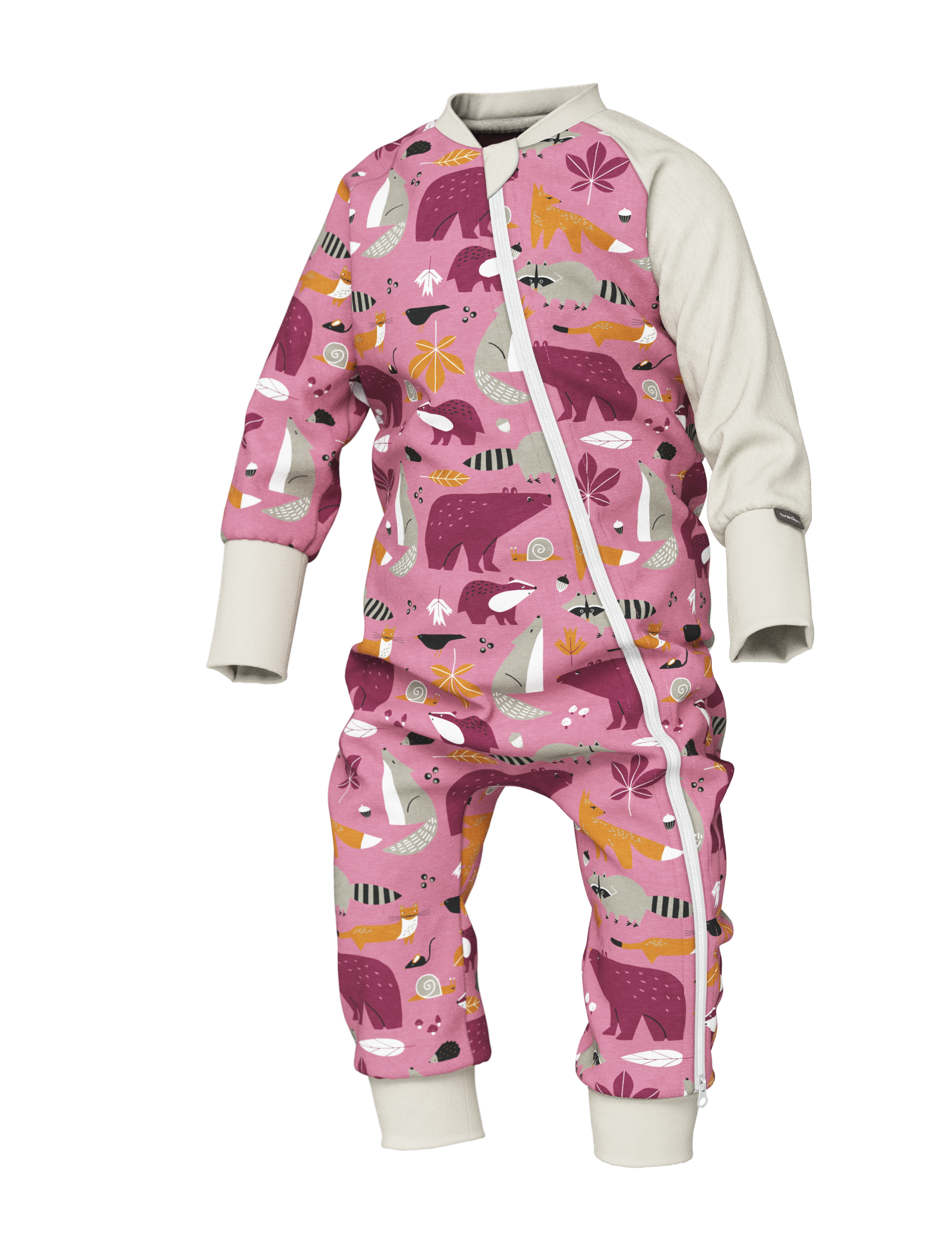 Baby Sleepsuit FREDA - Autumn Forest Animals